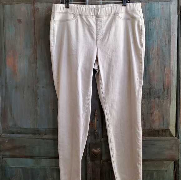 Eileen Fisher Women's Ankle Legging In Light Gray, Size Large - Picture 1 of 6